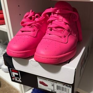 Fila Kids' Neon Pink Sneakers